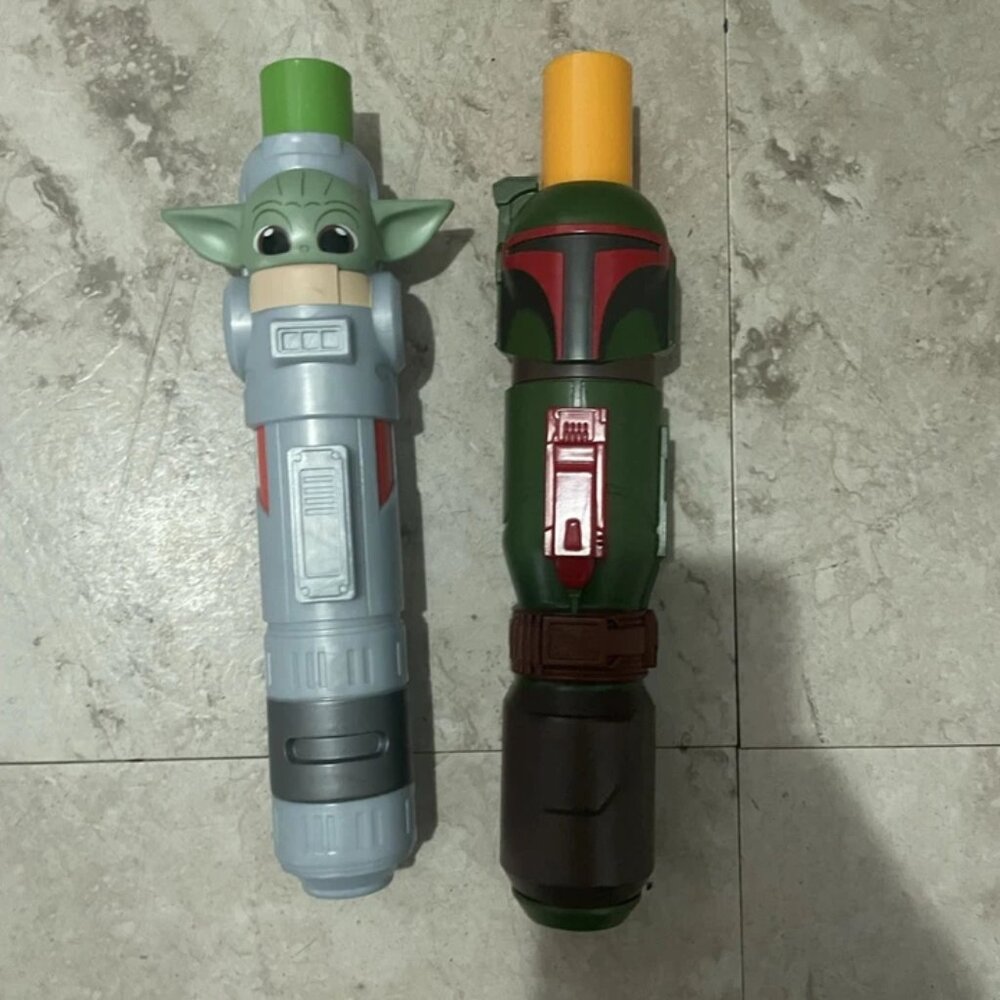 Lot of 2 Lightsaber Squad Star Wars The Mandalorian Grogu/The Child